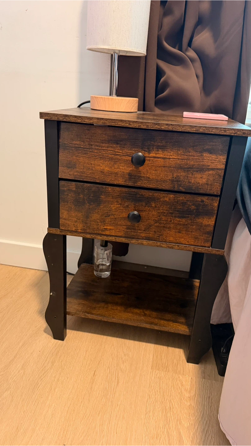 Amazon Rustic Brown Dresser set + bedside table - photo 4