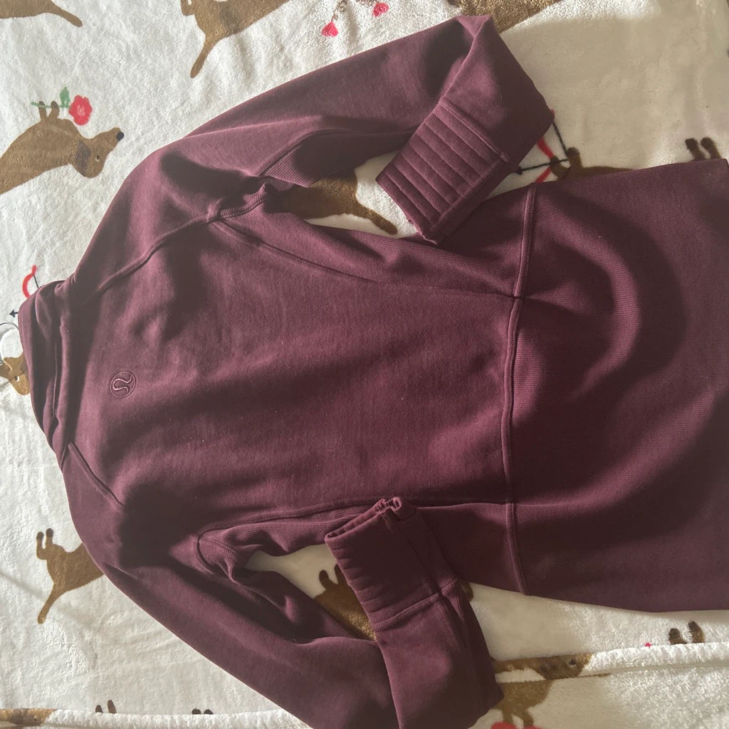 Lululemon Burgundy Full Zip Jacket Size 6 - photo 3