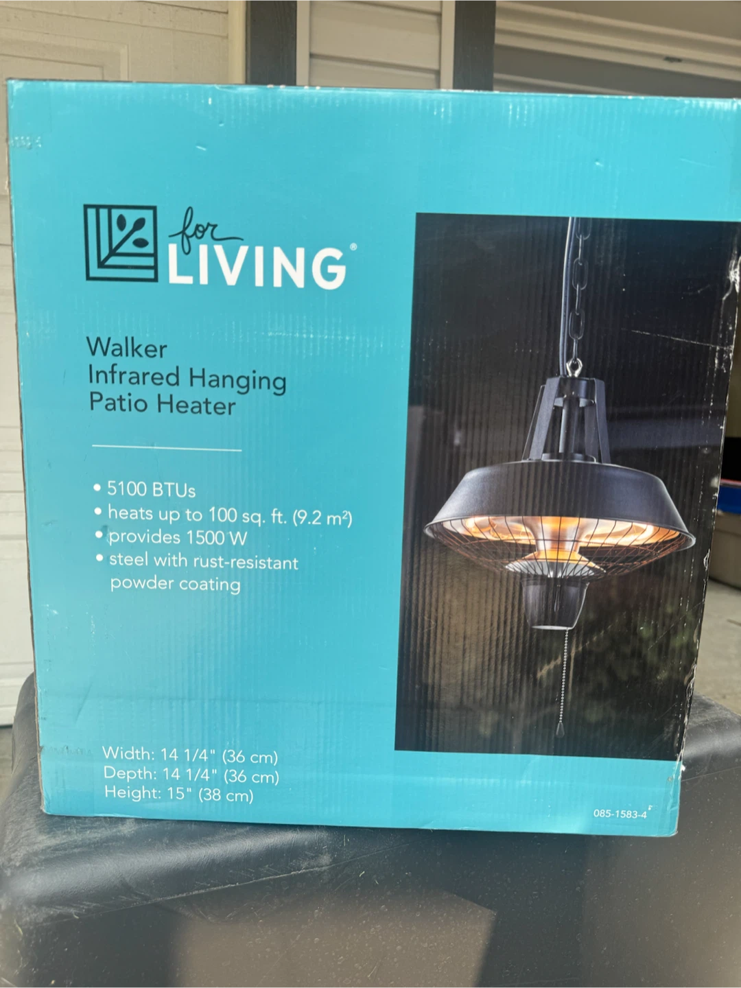 for LIVING Walker Infrared Hanging Patio Heater
