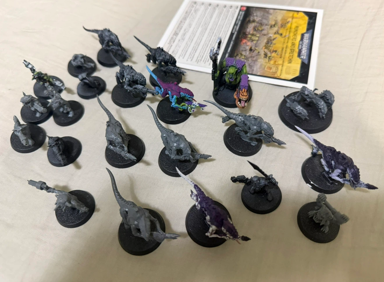 Warhammer 40k Tyranids, Runtherd and Gretchin