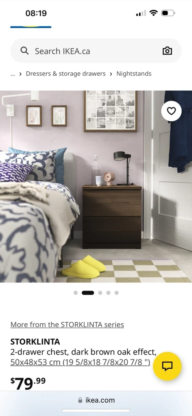 IKEA STORKLINTA 2-drawer chest, $80 for 2 - photo 3