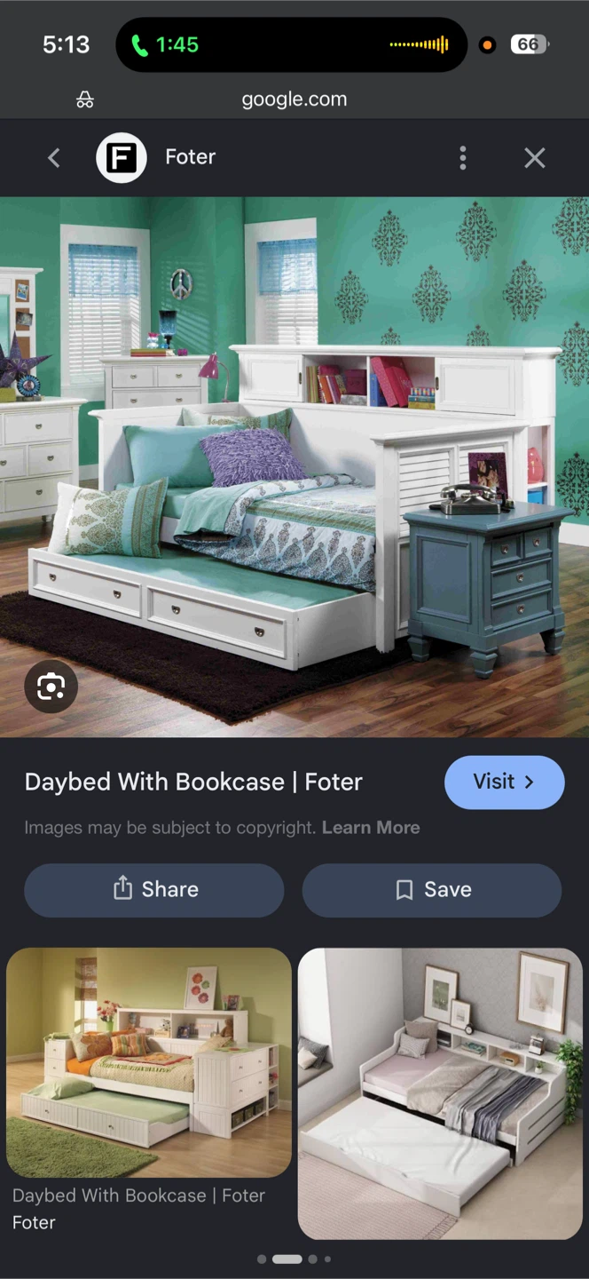 Raymour & Flanigan Varsity Twin Bookcase Trundle Daybed