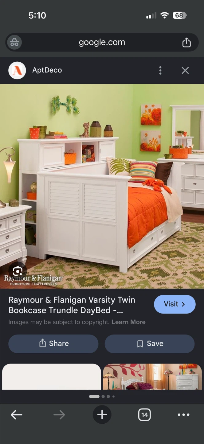 Raymour & Flanigan Varsity Twin Bookcase Trundle Daybed - photo 2