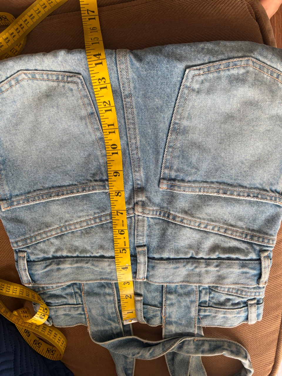 Zara Denim Pinafore Bag - photo 2