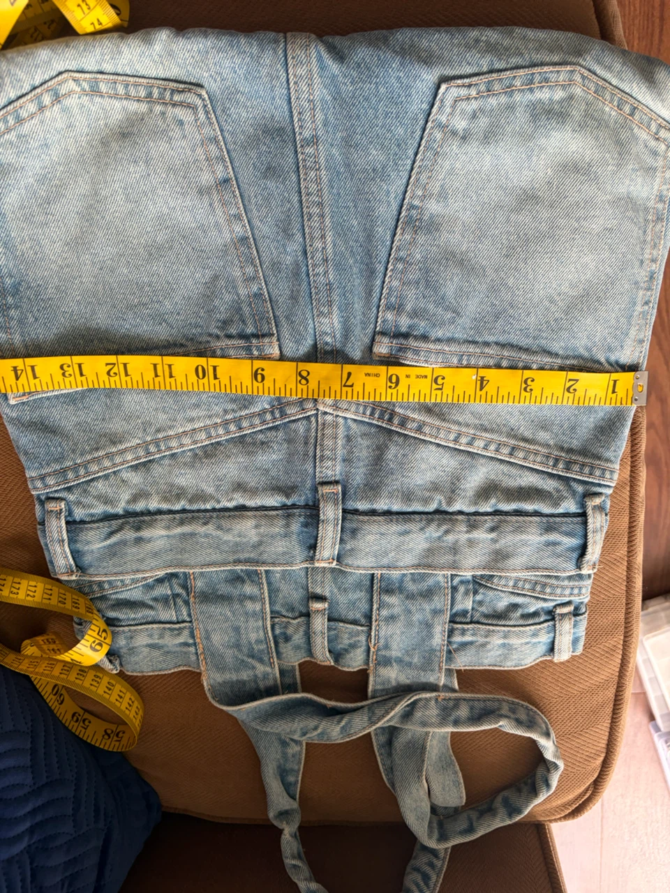 Zara Denim Pinafore Bag - photo 3