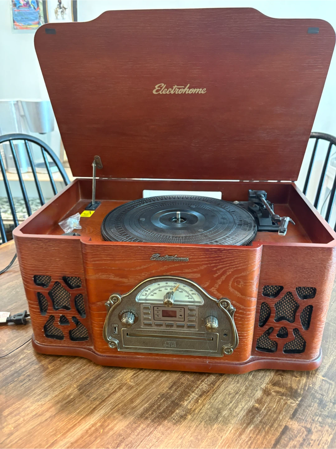Electrohome Record Player with CD and Radio