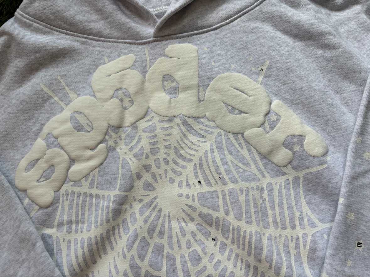 Gray OG Web Sp5der Hoodie - photo 3