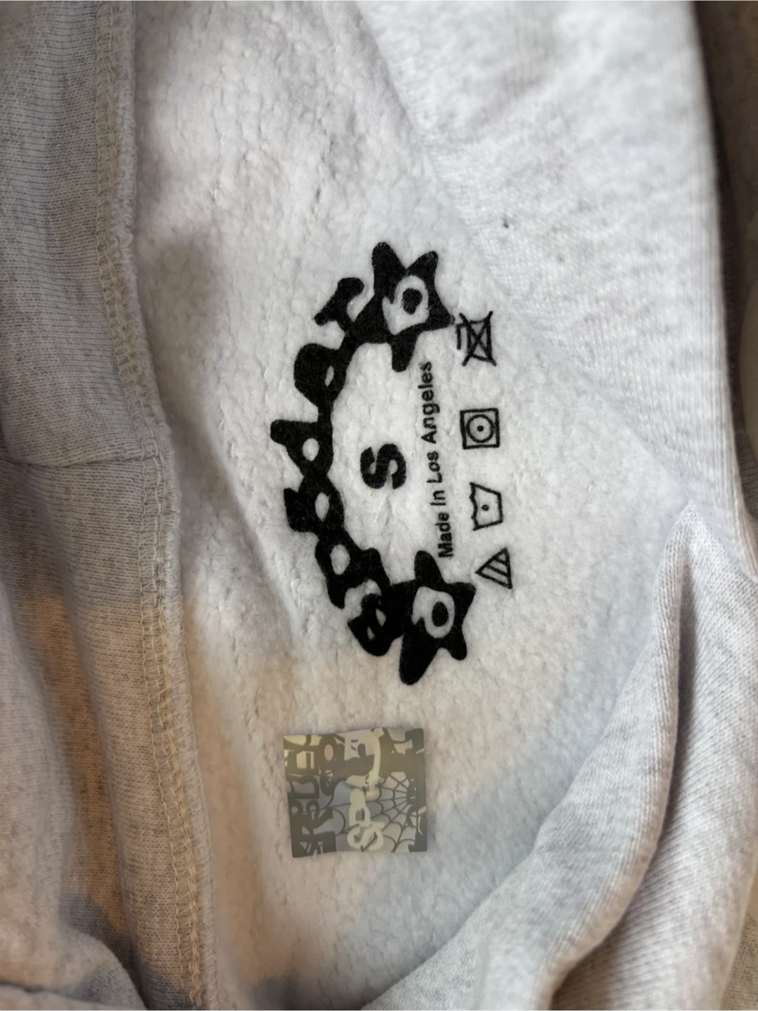 Gray OG Web Sp5der Hoodie - photo 4