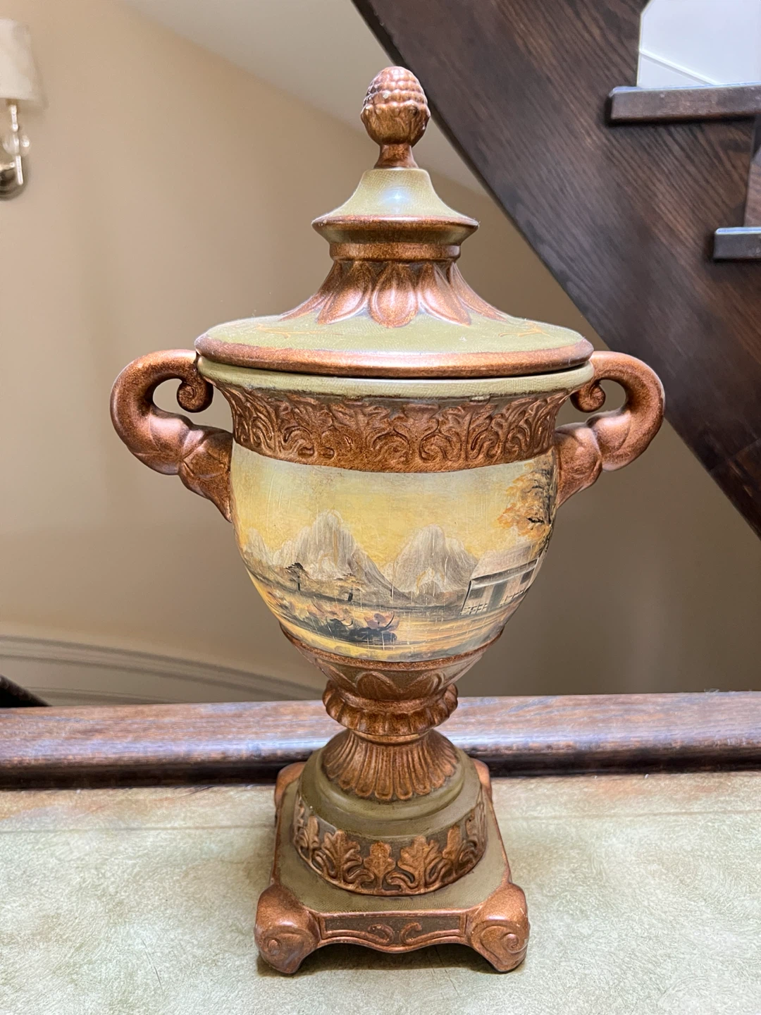 Decorative Urn with Lid