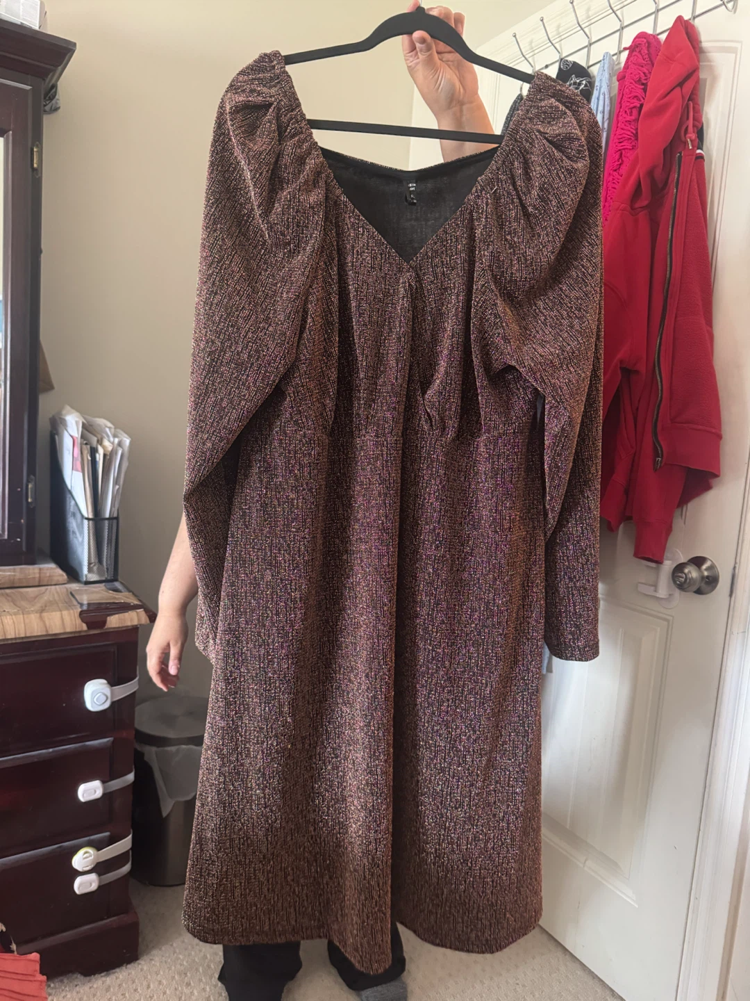 Sparkly long-sleeve dress - photo 2