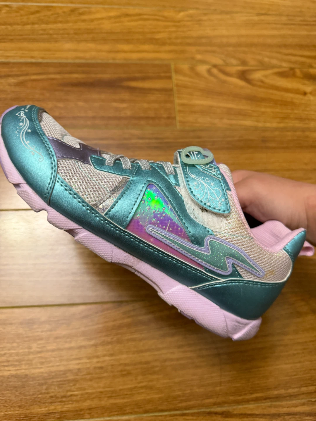 Girls' Superstar Sneakers - Teal & Purple - photo 2