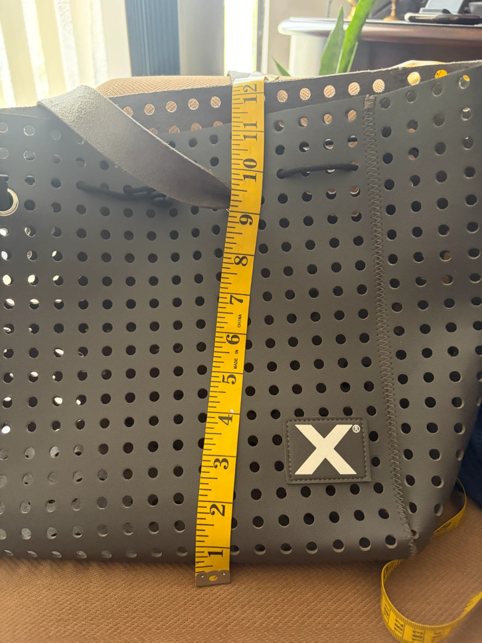 Grey Perforated Tote Bag - photo 4