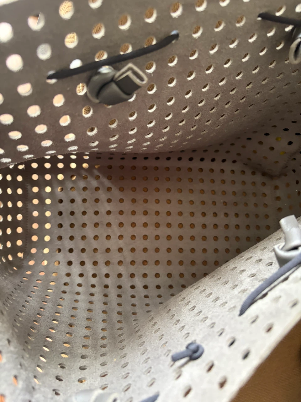 Grey Perforated Tote Bag - photo 5