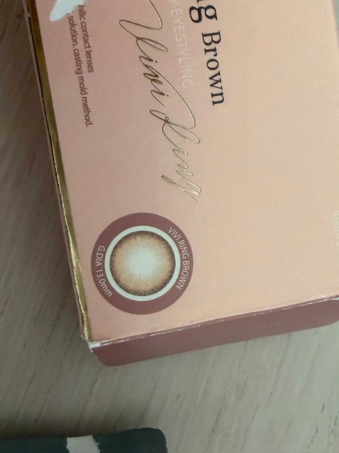 OLENS ViVi Ring Brown / Gray Lenses for 1 month