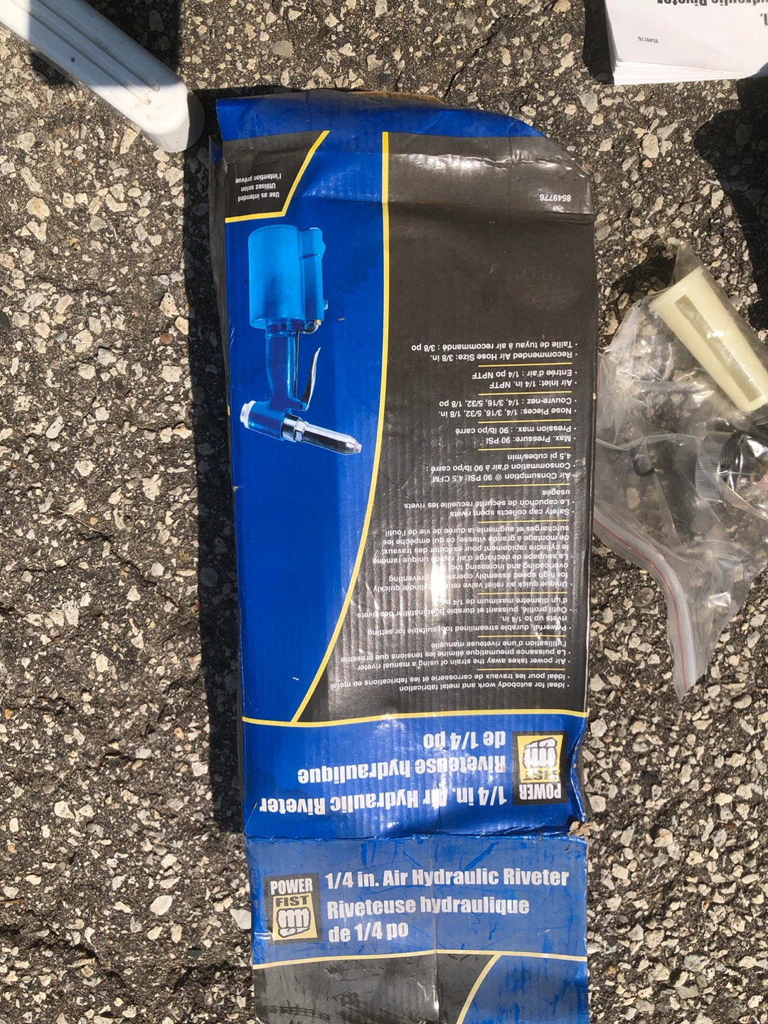 POWER 1/4 in. Air Hydraulic Riveter - photo 2