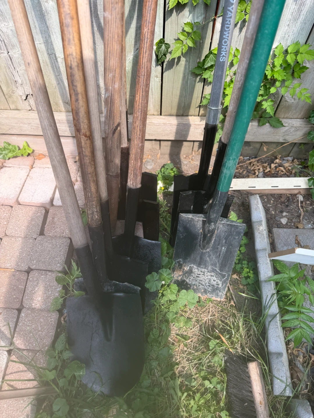 Assorted Garden Shovels and Spades- 15$ each