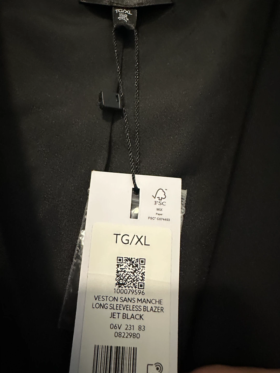 DYNAMITE Black Sleeveless Blazer Vest - photo 5