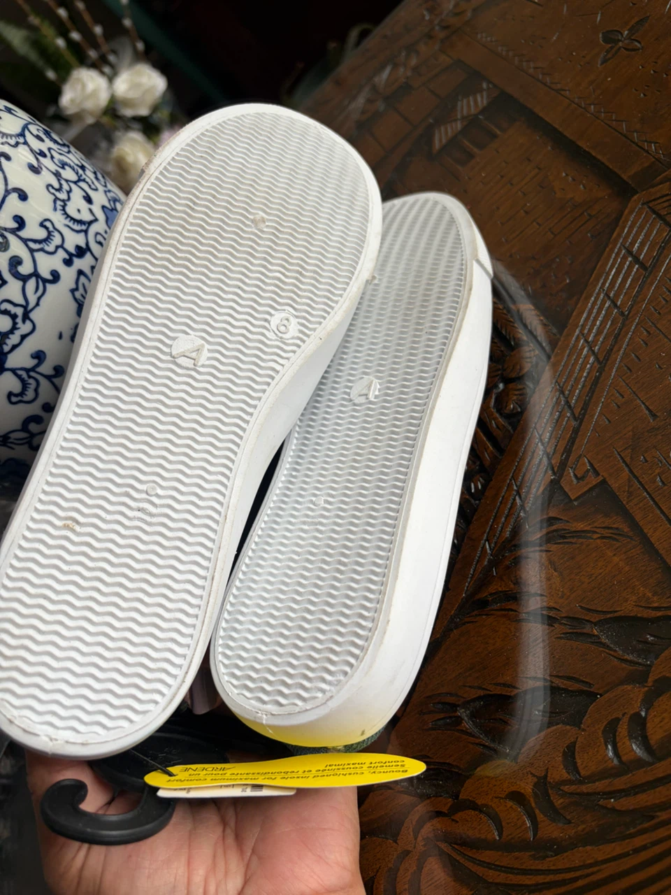 Ardene Distressed Denim Slip-On Shoes - photo 3