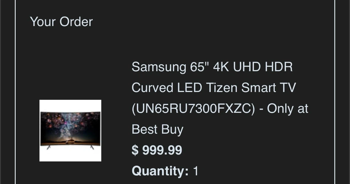 Samsung 65" 4K UHD HDR Curved LED Smart TV - photo 2