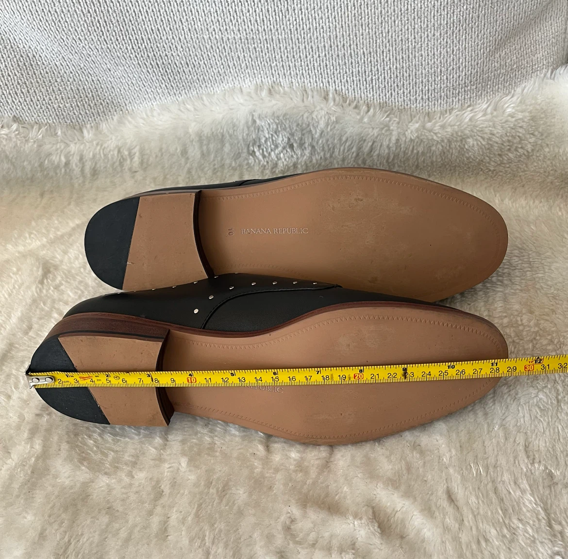 Banana Republic Black Studded Oxford Shoes - photo 5