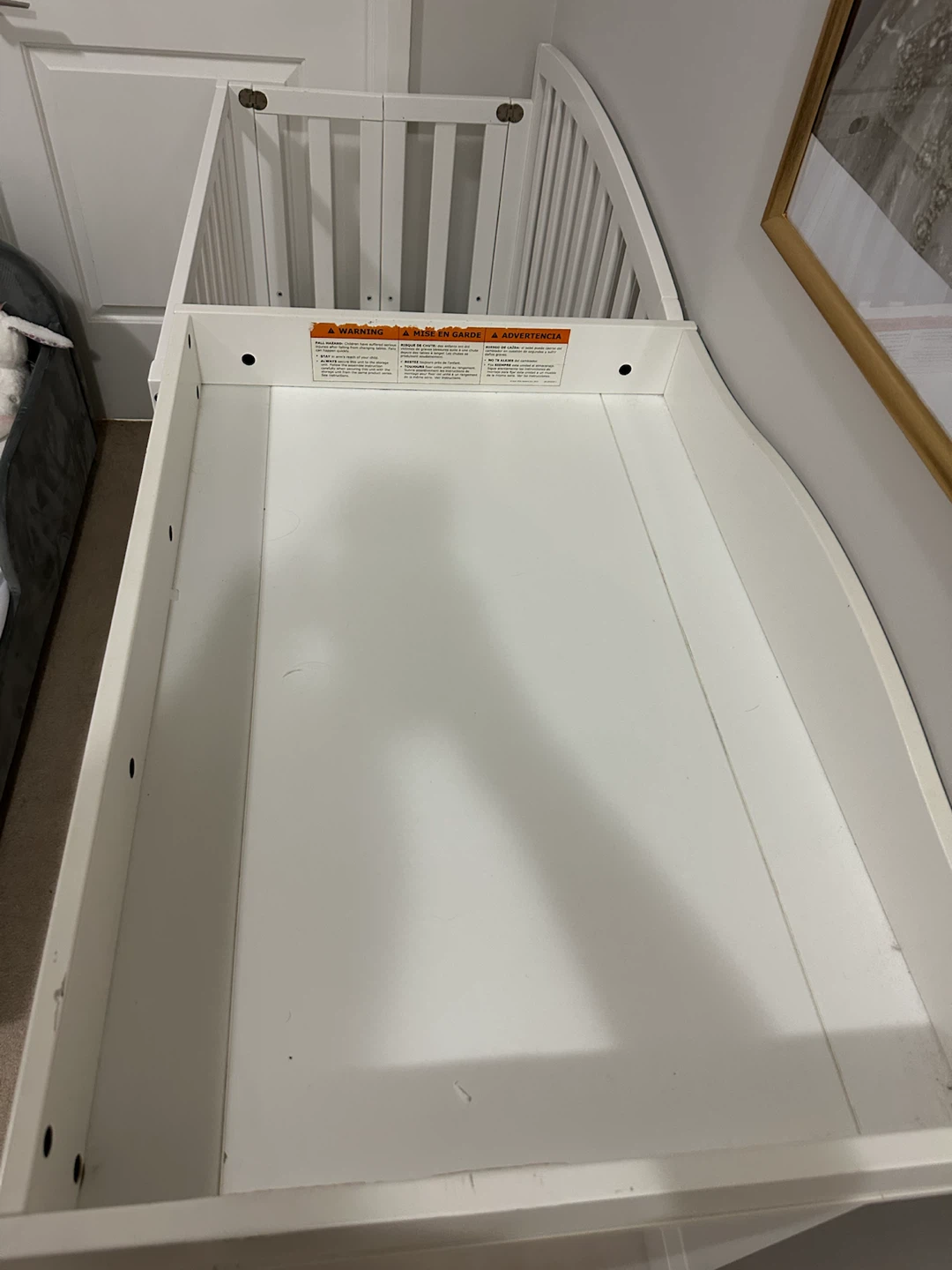 IKEA White Baby Changing Station with Shelves - photo 3