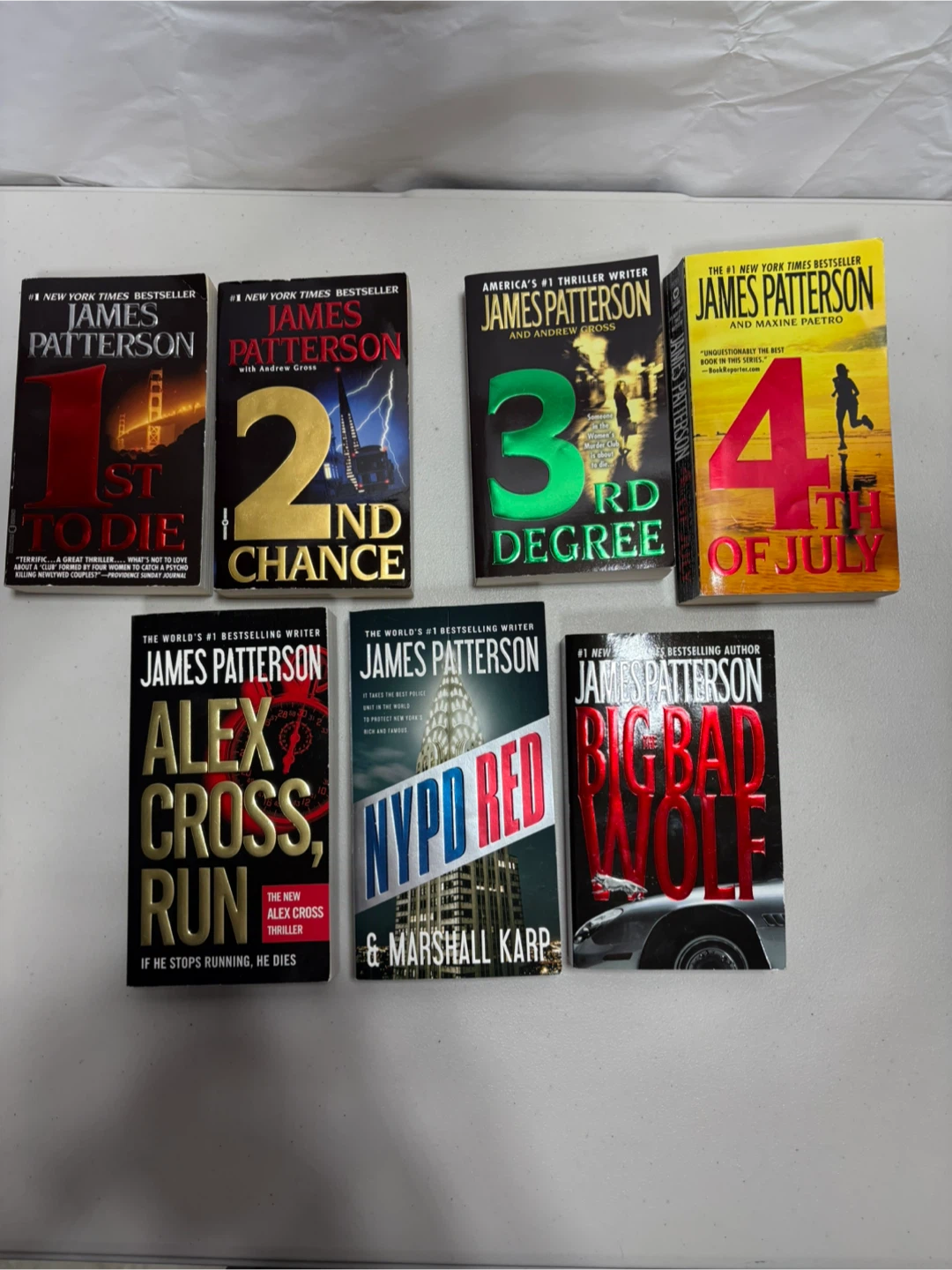 James Patterson #1 Bestselling Thriller Books