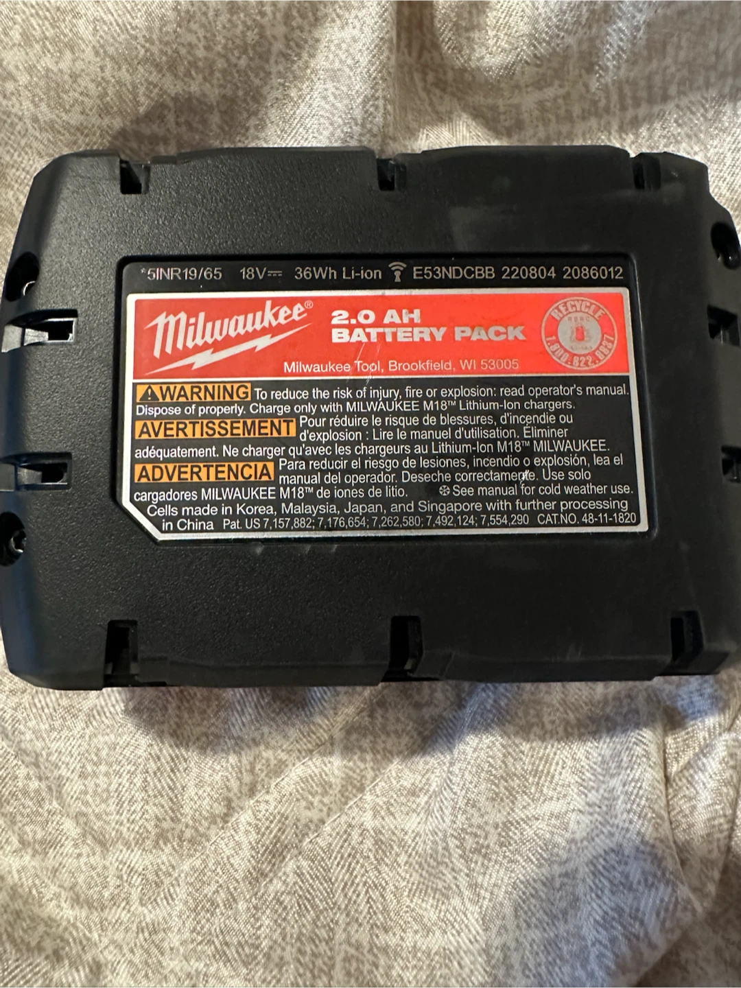 Milwaukee M18 REDLITHIUM CP2.0 Battery Pack - photo 3