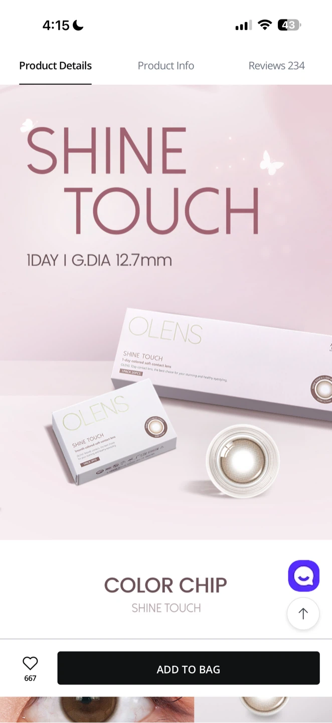 OLENS Shine Touch, Glowy Tear lenses - photo 4