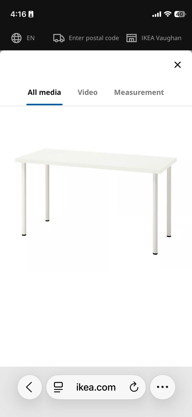 IKEA White Desk