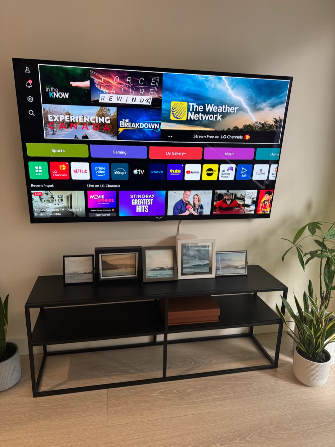 Black Metal Entertainment Stand (CB2)