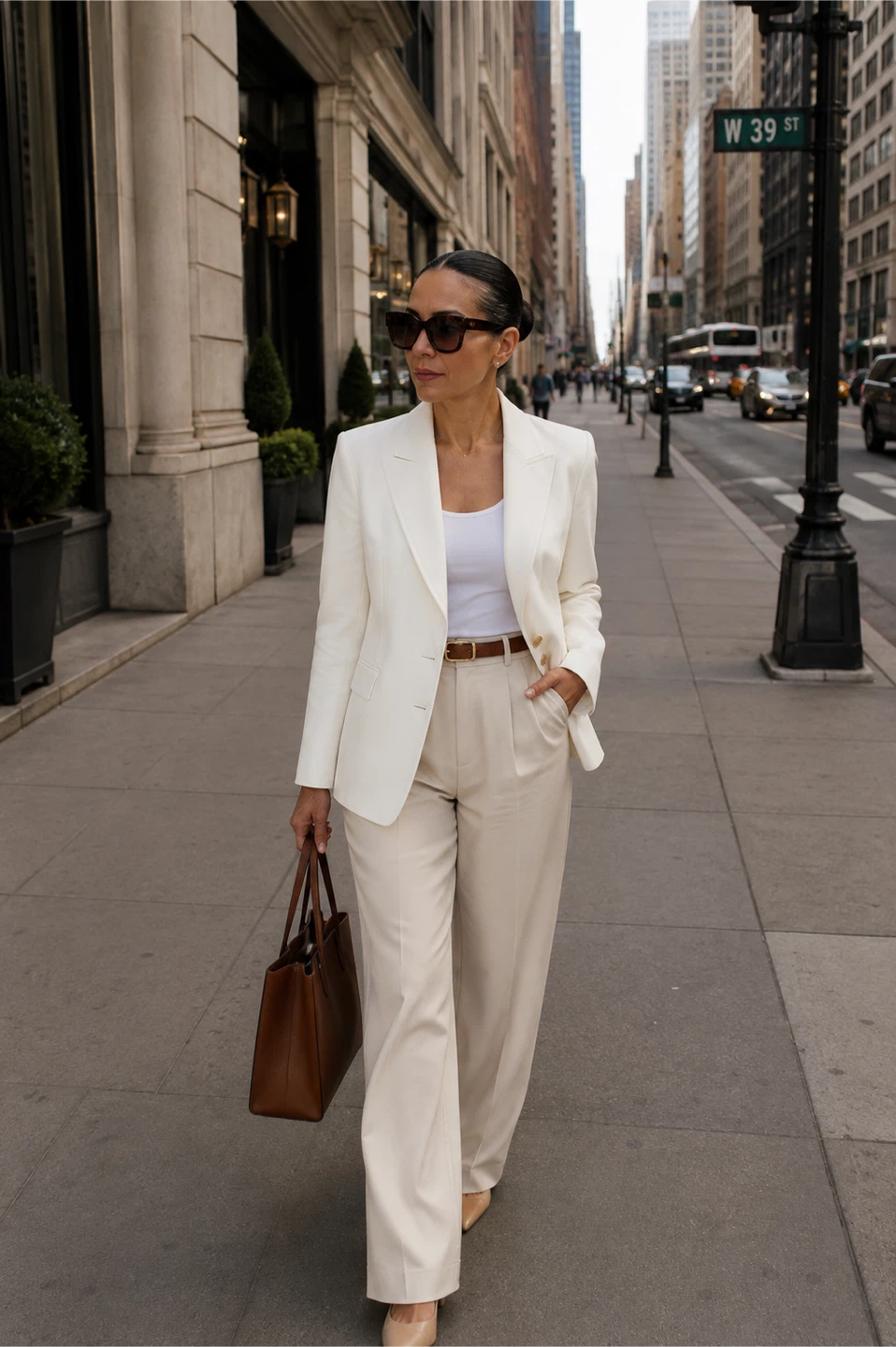 ZARA Women's White Blazer