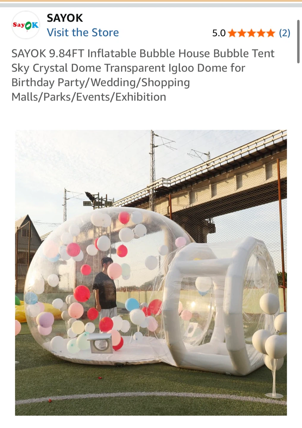 Inflatable bubble house bubble dome bubble tent
