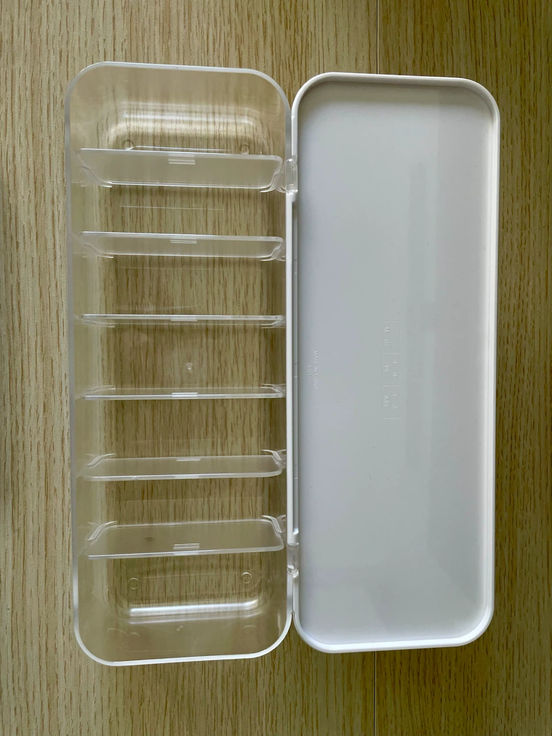 Clear Divided Organizer Box with Lid - photo 3