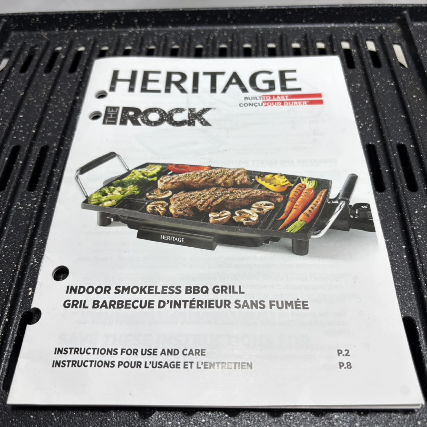 Heritage The Rock Indoor Smokeless BBQ Grill - photo 2