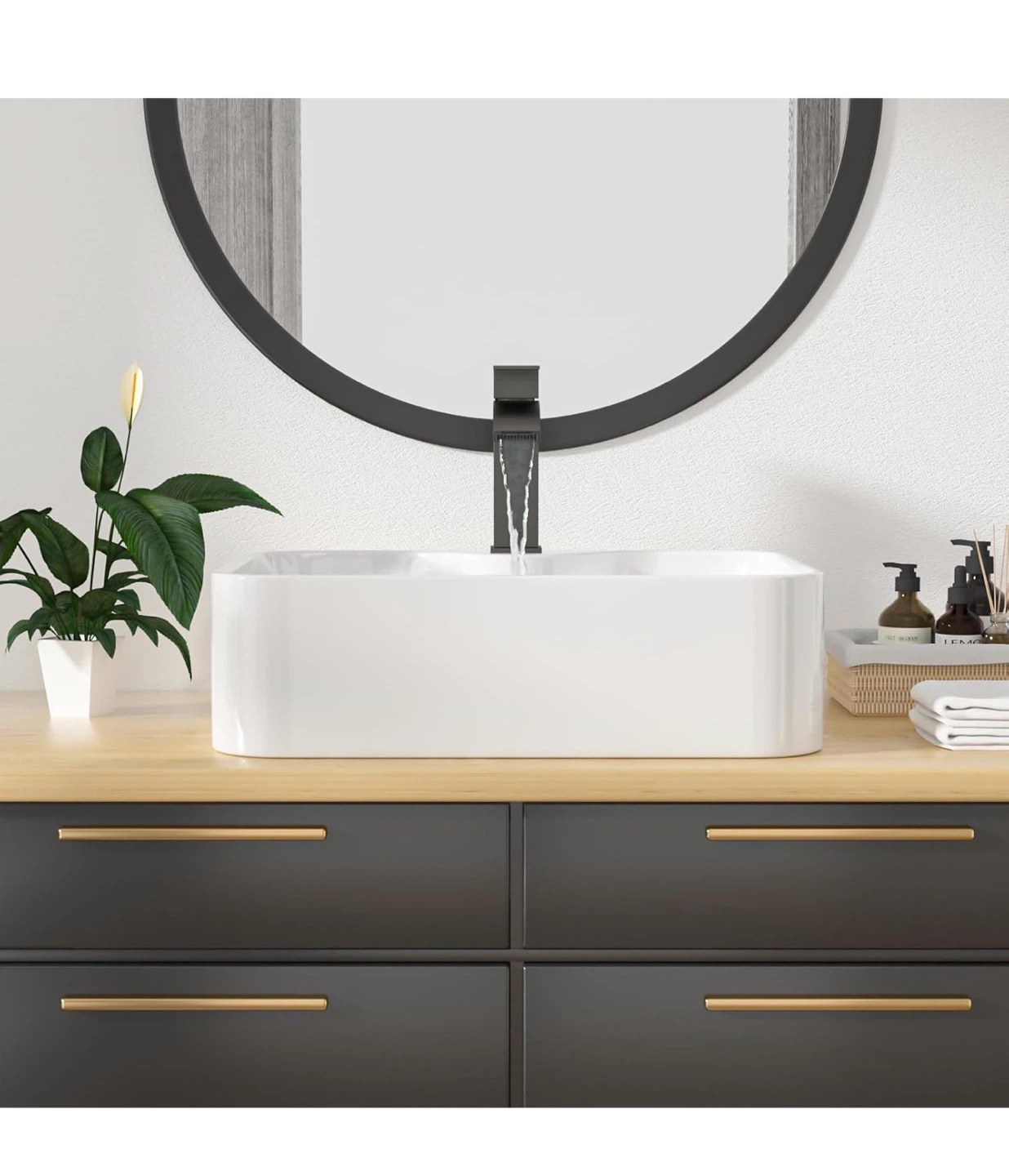 Rectangle Bathroom Vessel Sink 19"x15" 1915 - photo 4