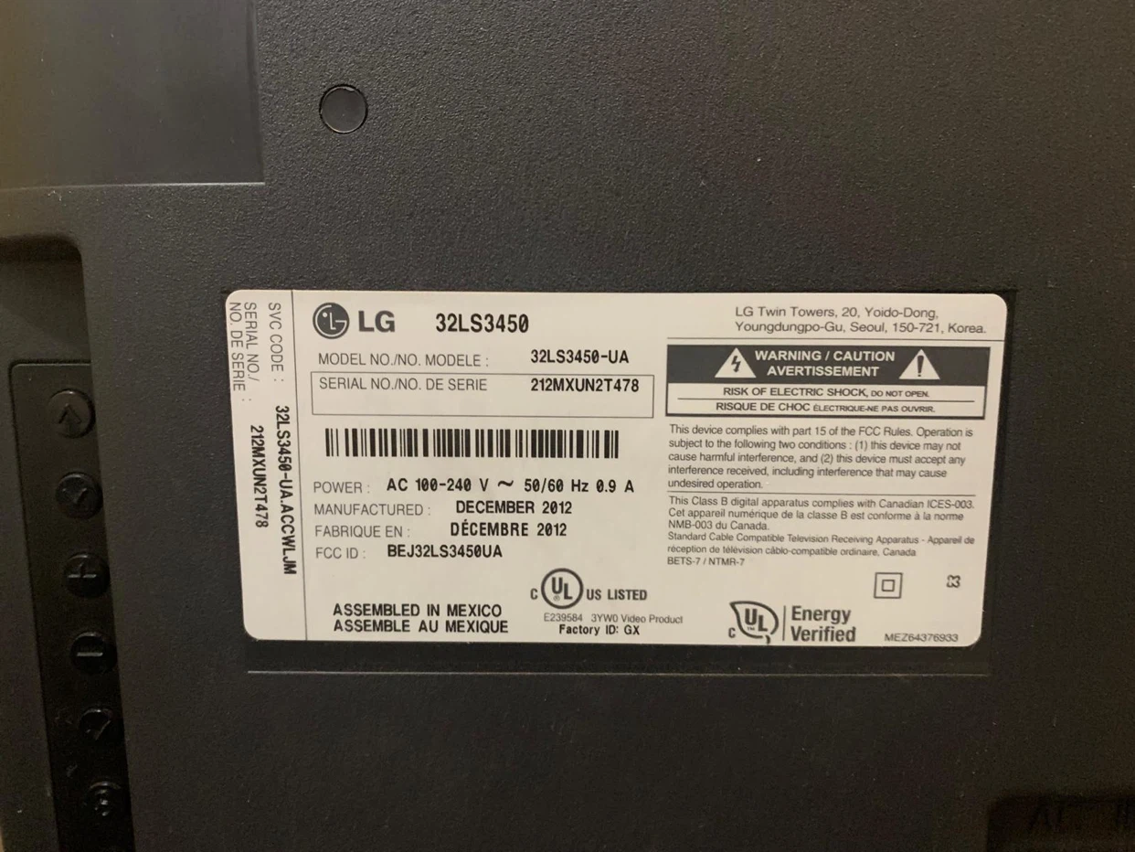 LG 32" 32LS3450-UA LED TV - photo 4