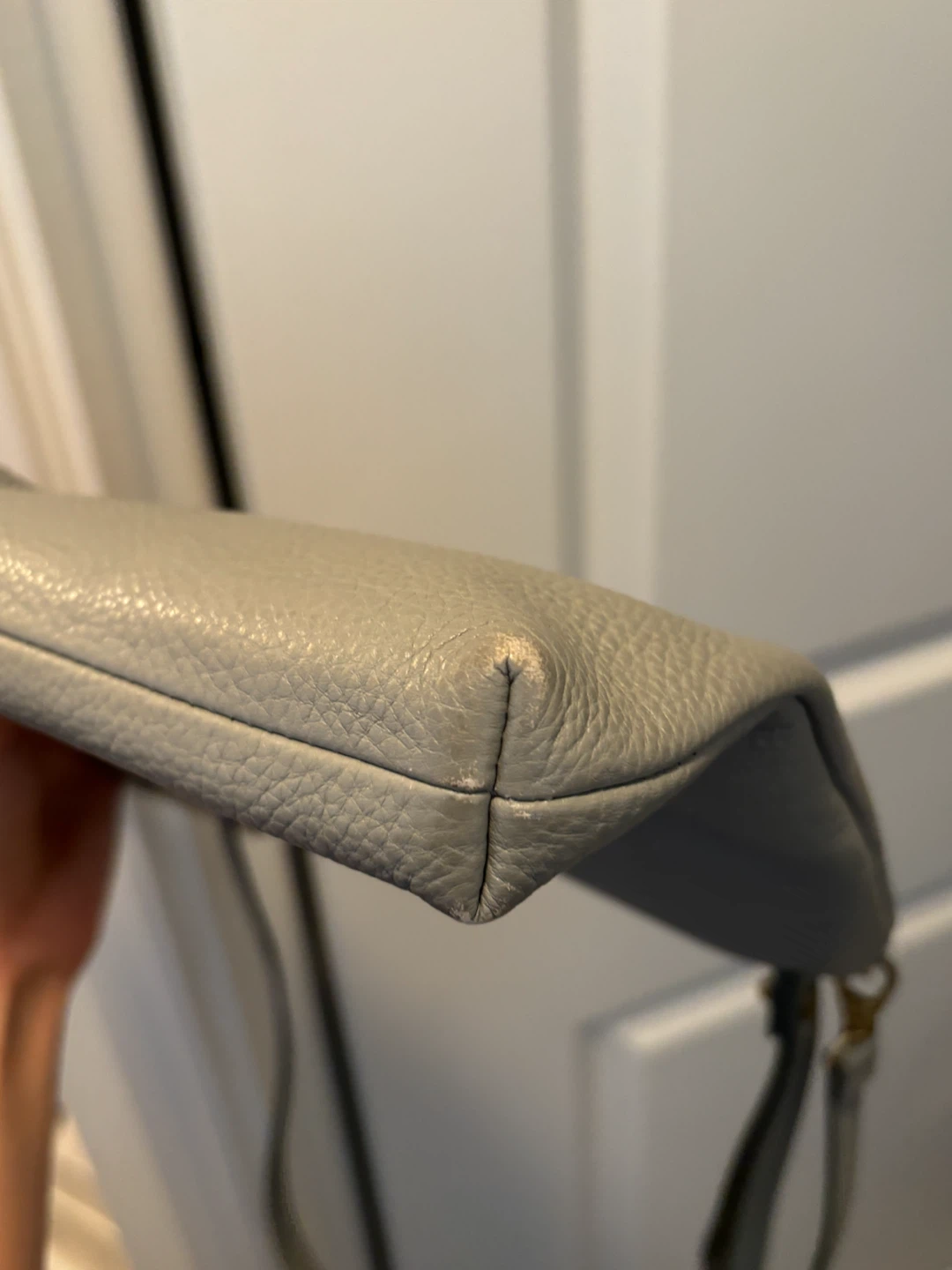 Fossil Grey Leather Crossbody Bag - photo 4