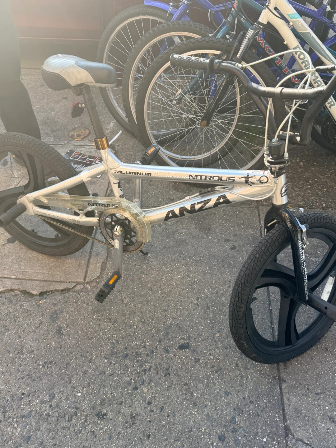 Silver Nitrous ANZA Aluminum BMX Bike