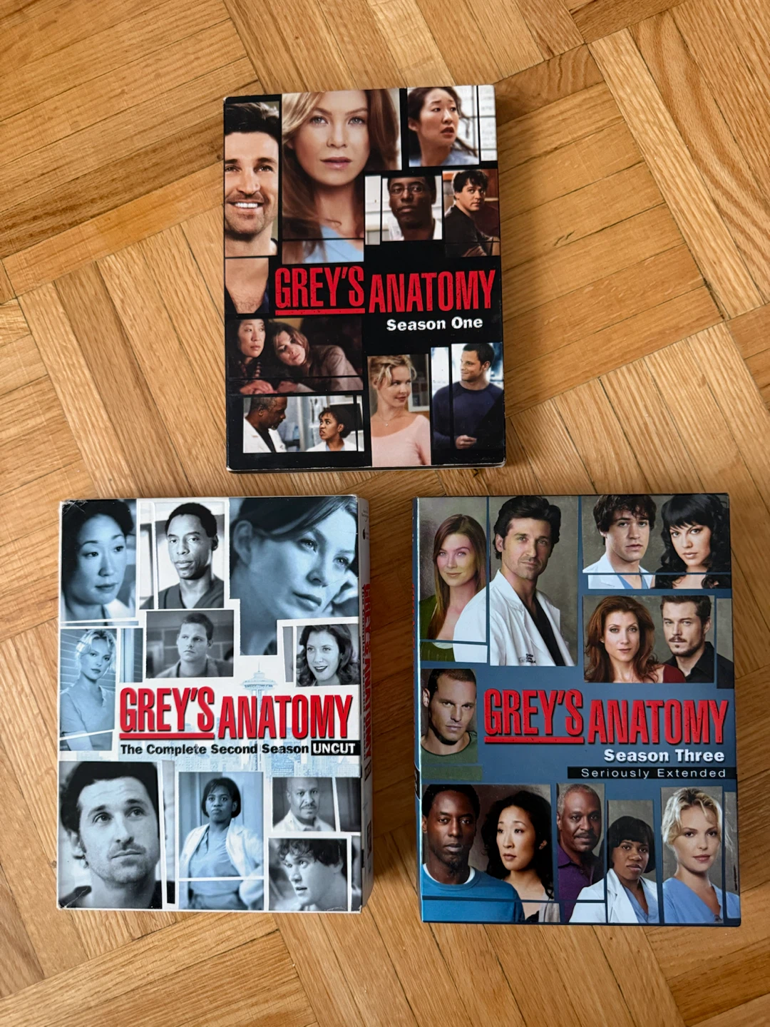Grey’s Anatomy DVD Sets (Seasons 1 to 3)