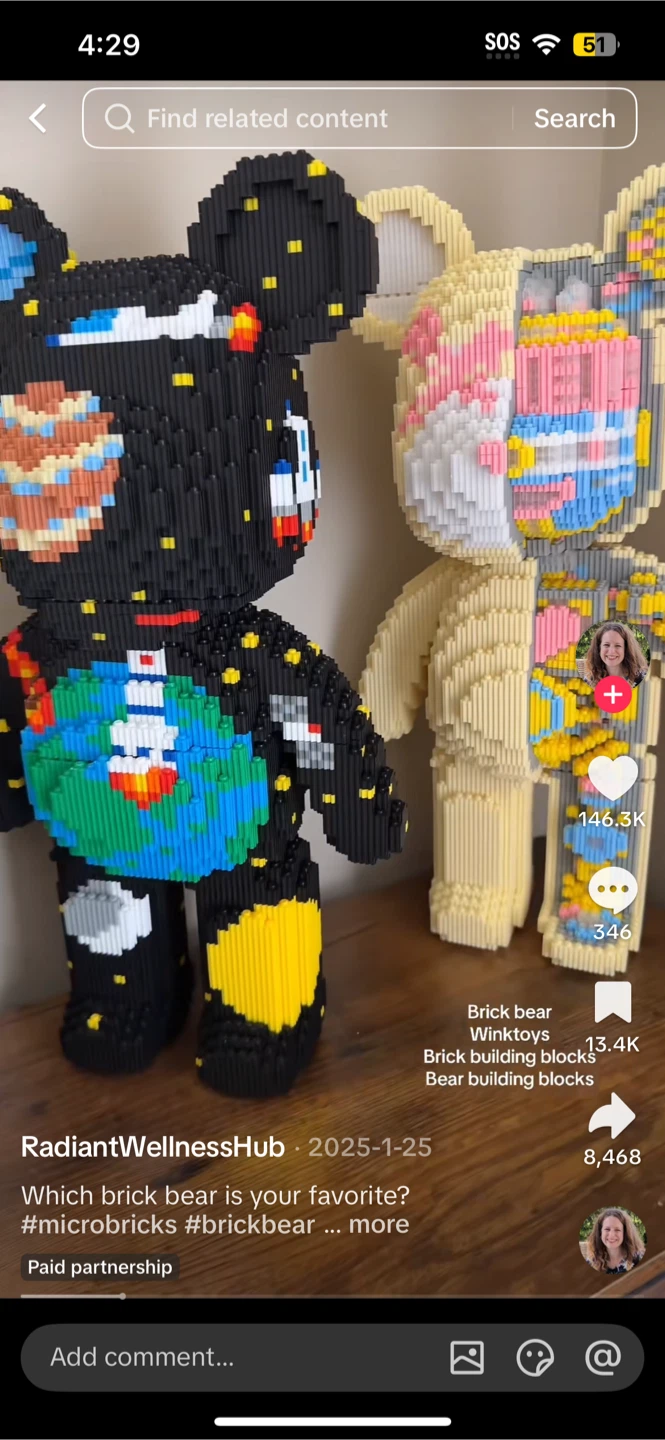 5000 piece 18 inch tall Lego bears