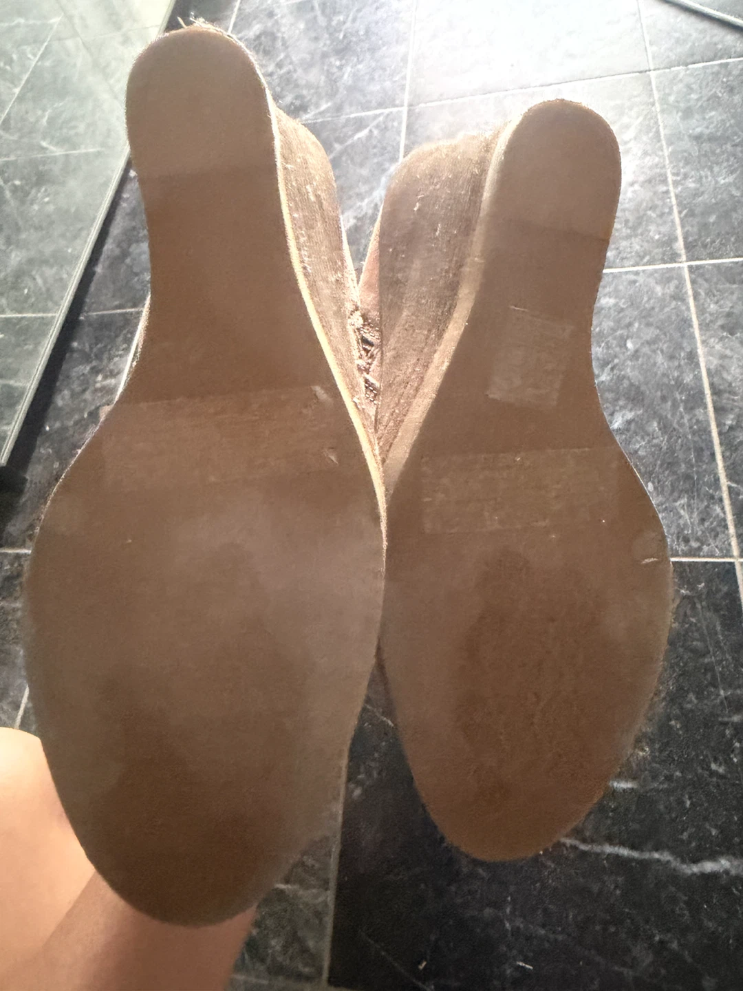 Tan Suede Wedge Boots - photo 3