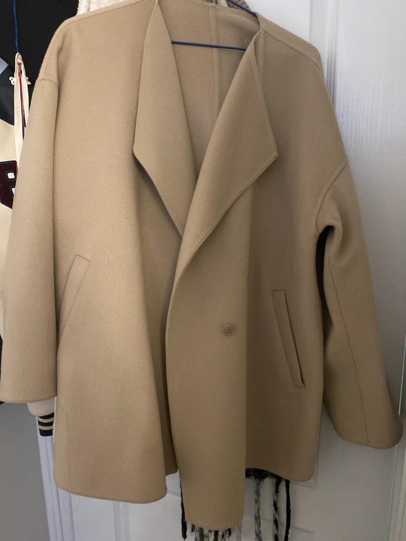 UNIQLO Tan Wool Blend Coat