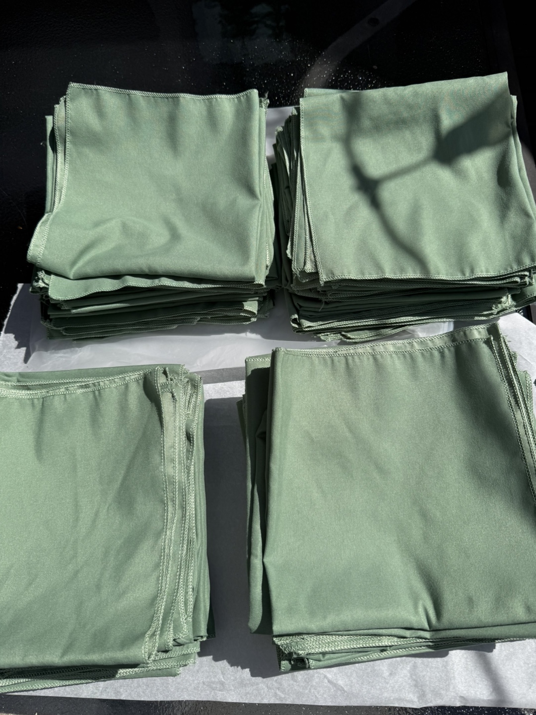 Sage Green Fabric Napkins & Table Runners - photo 4