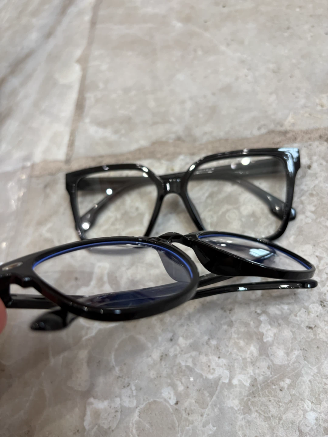 🖤 2x Black Frame Glasses - photo 3