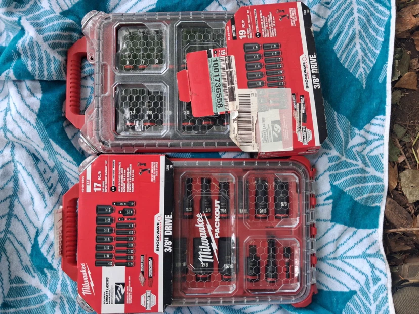Milwaukee Shockwave Impact Socket Sets (17 & 19 pc)