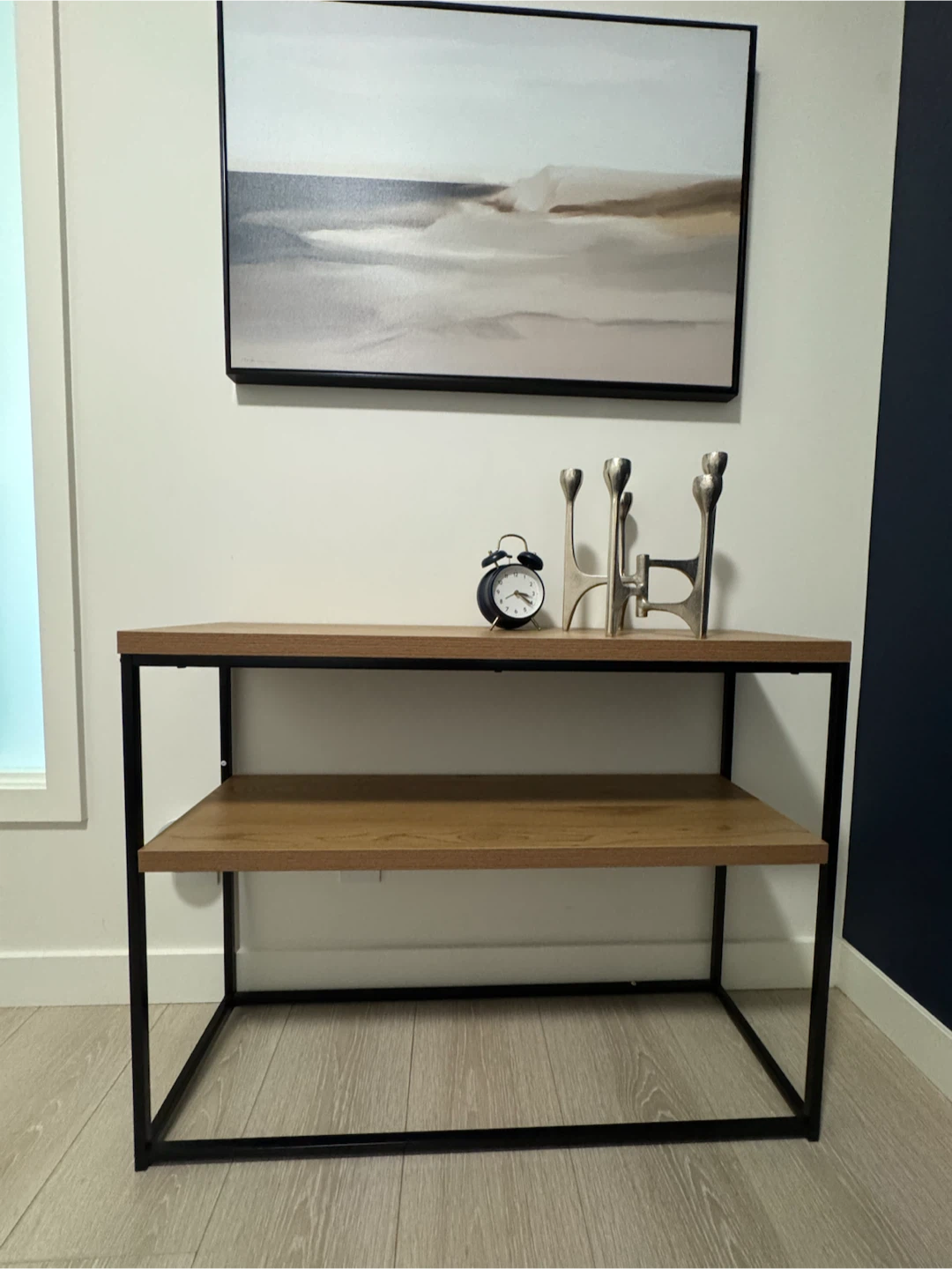 Console Table with a shelf