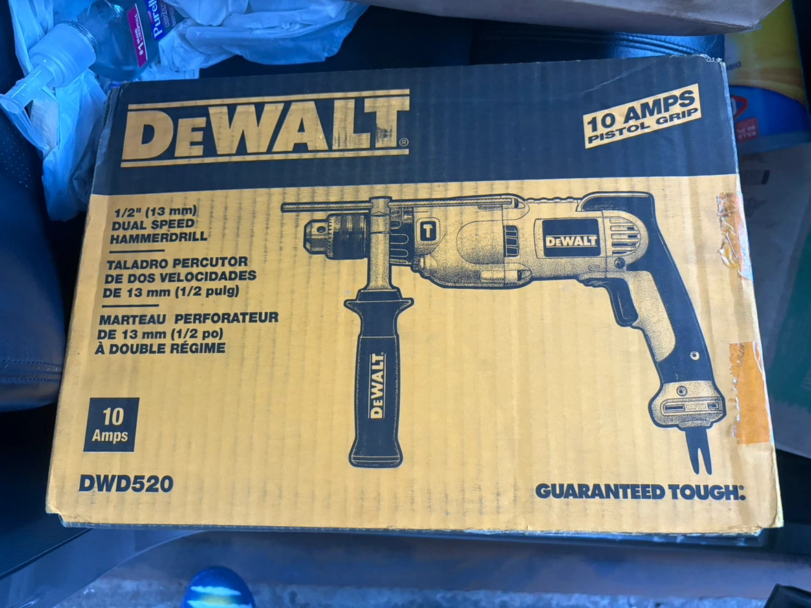 DEWALT 1/2" Dual Speed Hammerdrill + 20pc Screwdriver Bit Set - photo 2