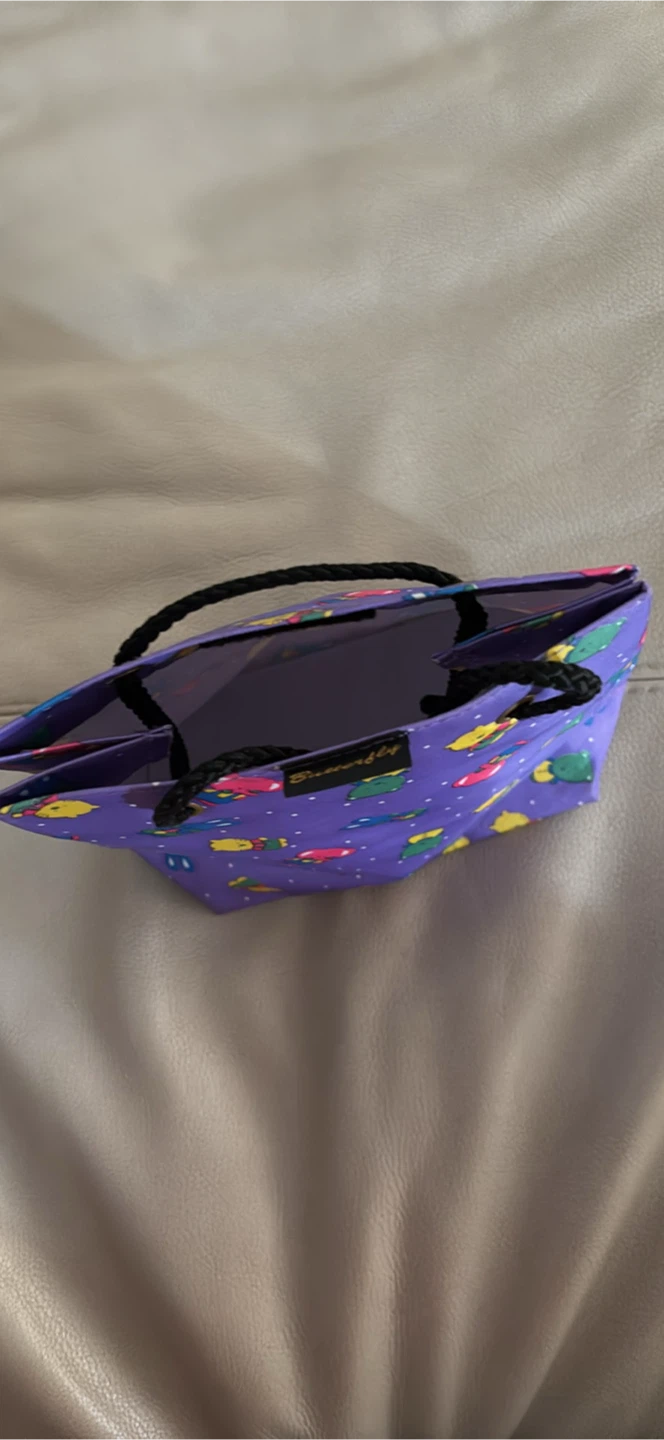 Purple Bear Print Tote Lunch Bag - photo 5