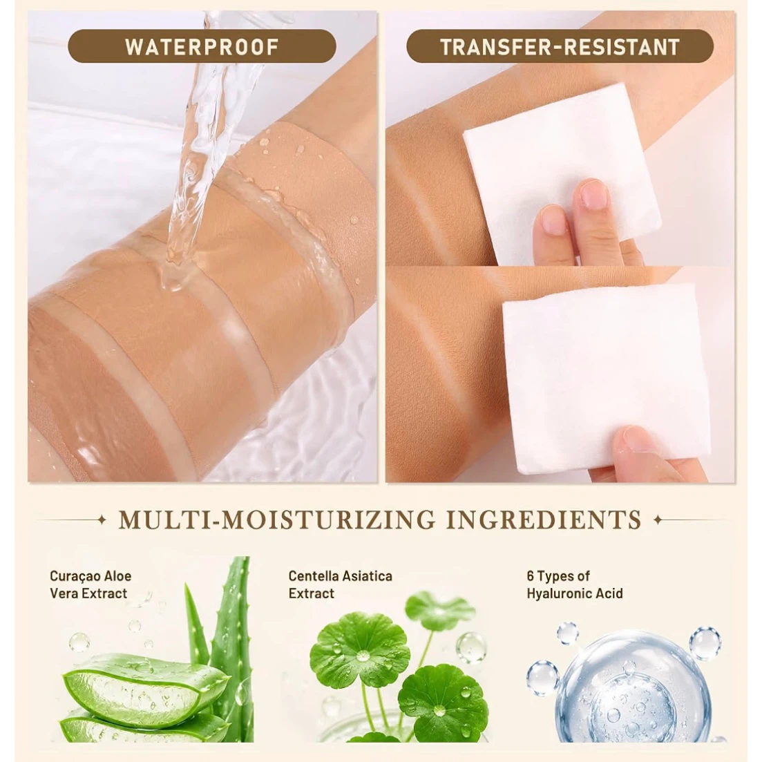 UCANBE Tattoo Cover Concealer Cream with Brush (Light Natural) - photo 4
