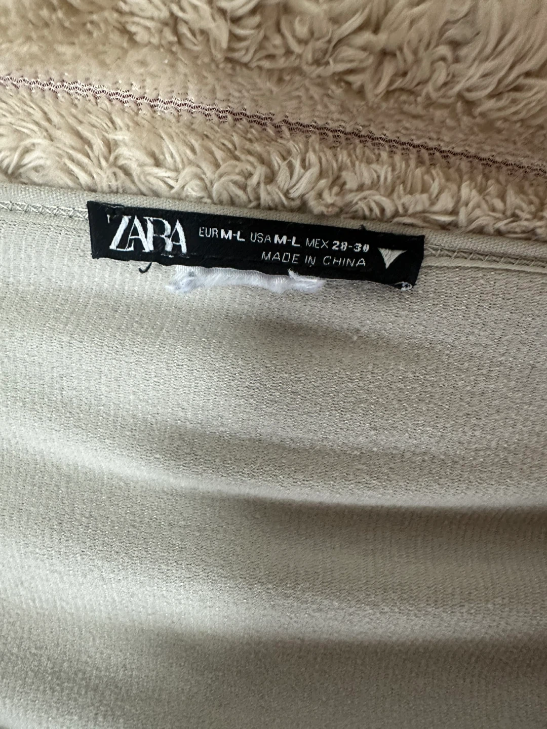 Zara Long Sleeve Cropped Top M - photo 2